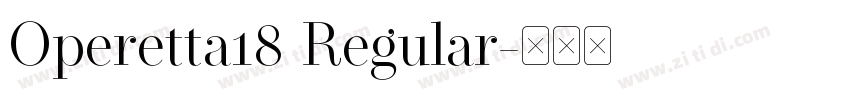 Operetta18 Regular字体转换